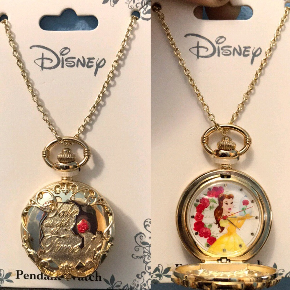 Beauty and The Beast Watch Necklace- IT OPENS! 🥀